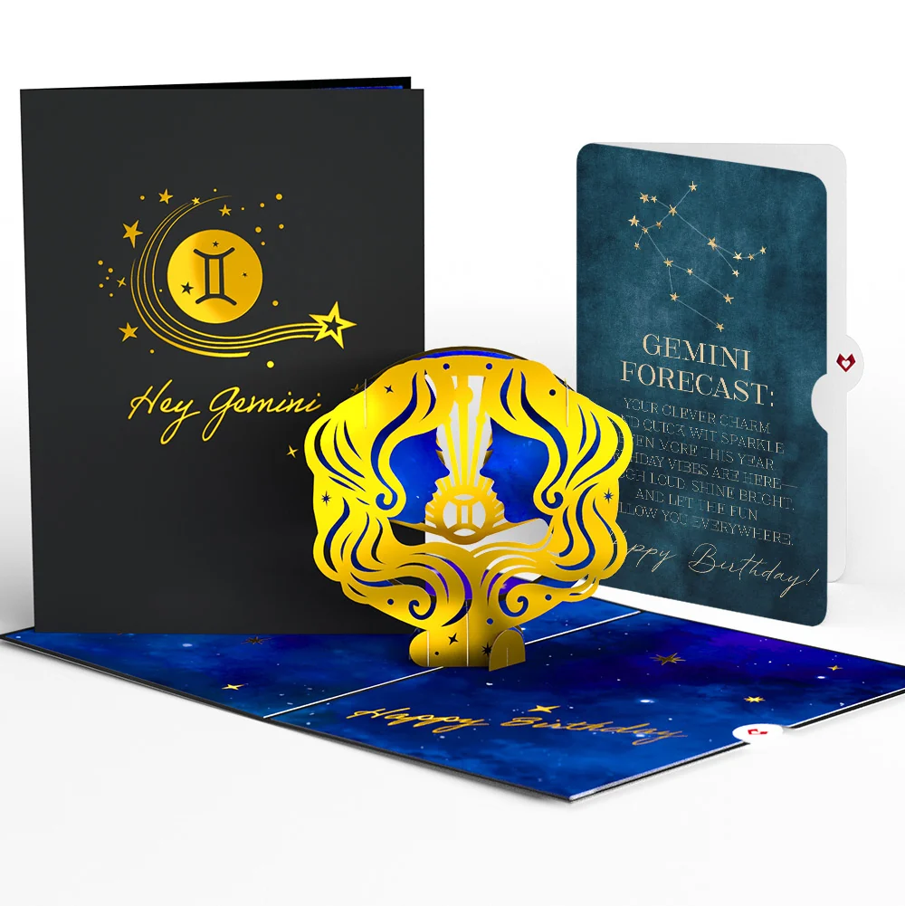 Lovepop Gemini Zodiac Birthday Pop-Up Card and Sentiment Set