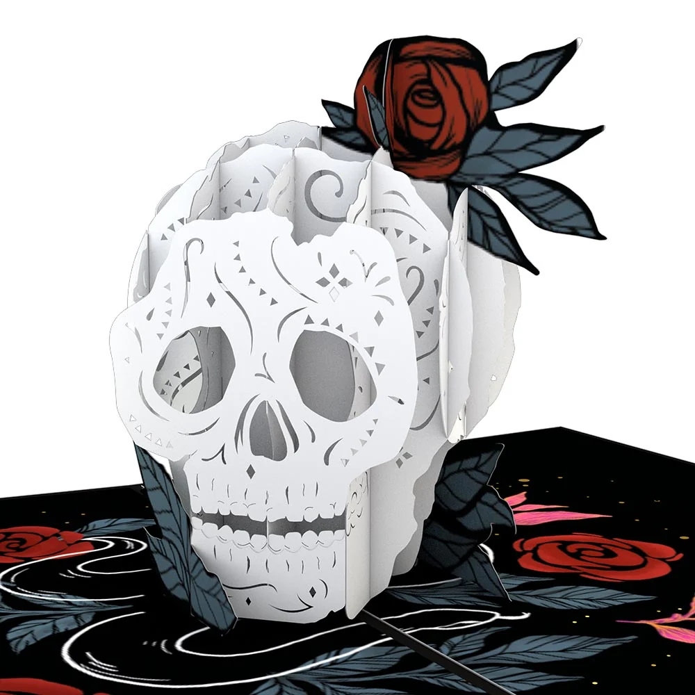 Lovepop Rose Skull Pop-Up Card - Image 2