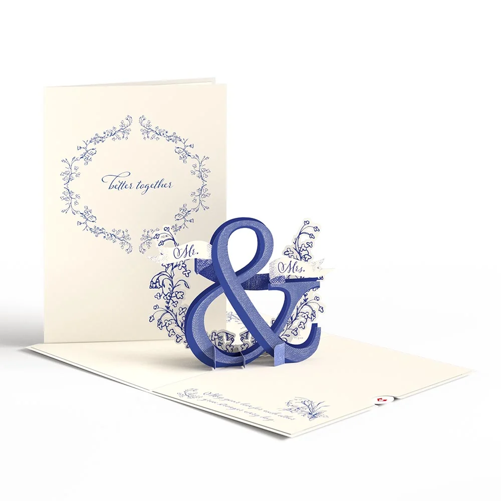 Lovepop Better Together Mr. & Mrs. Wedding Pop-Up Card