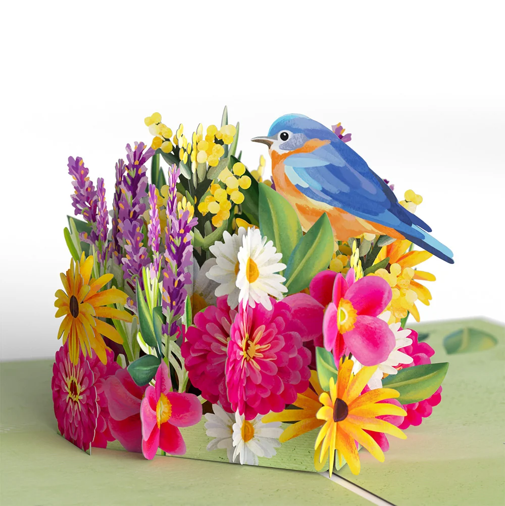 Lovepop Vibrant Garden Blooms Breakup Pop-Up Card and Playful Confetti Sentiment Set - Image 3