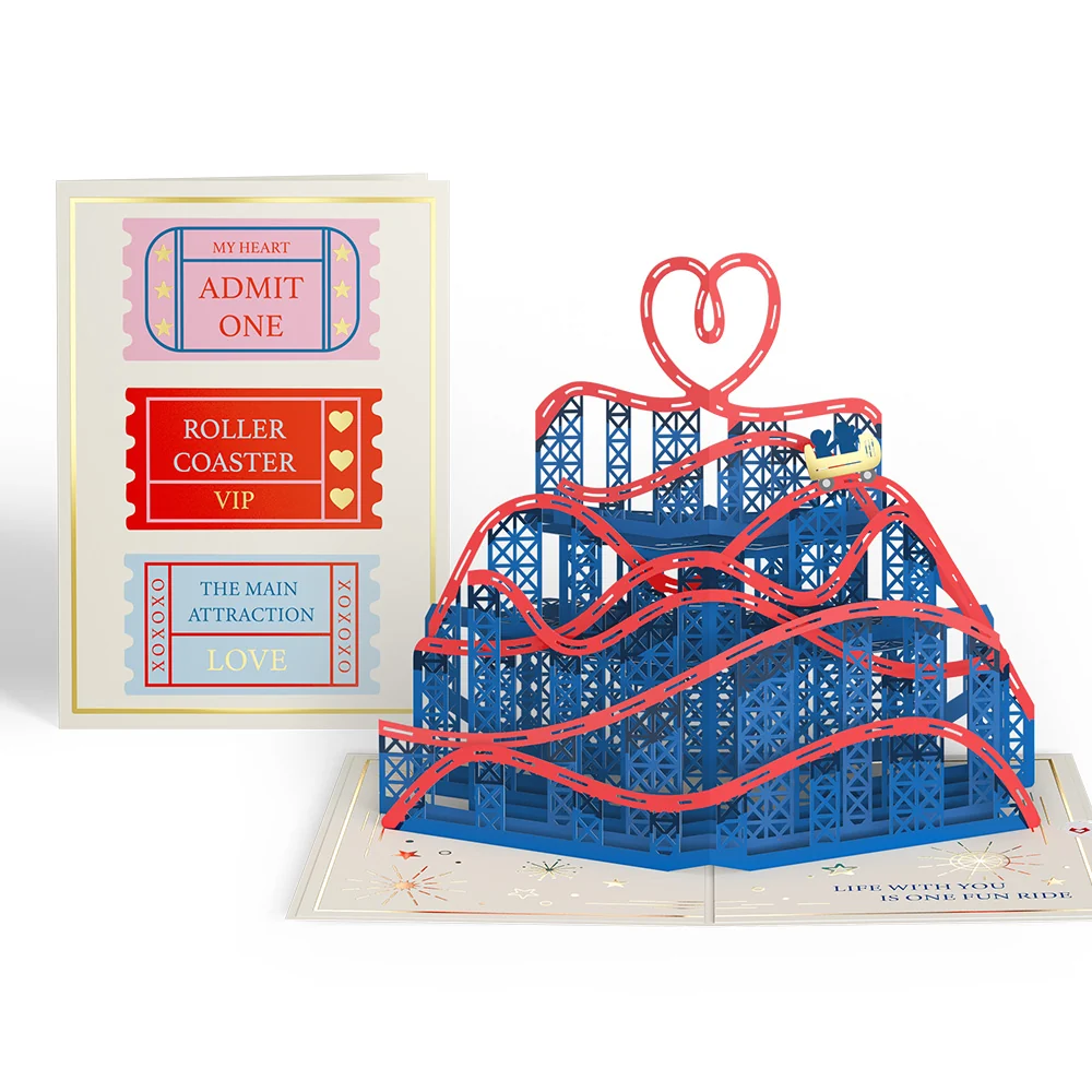 Lovepop Love Rollercoaster Pop-Up Card