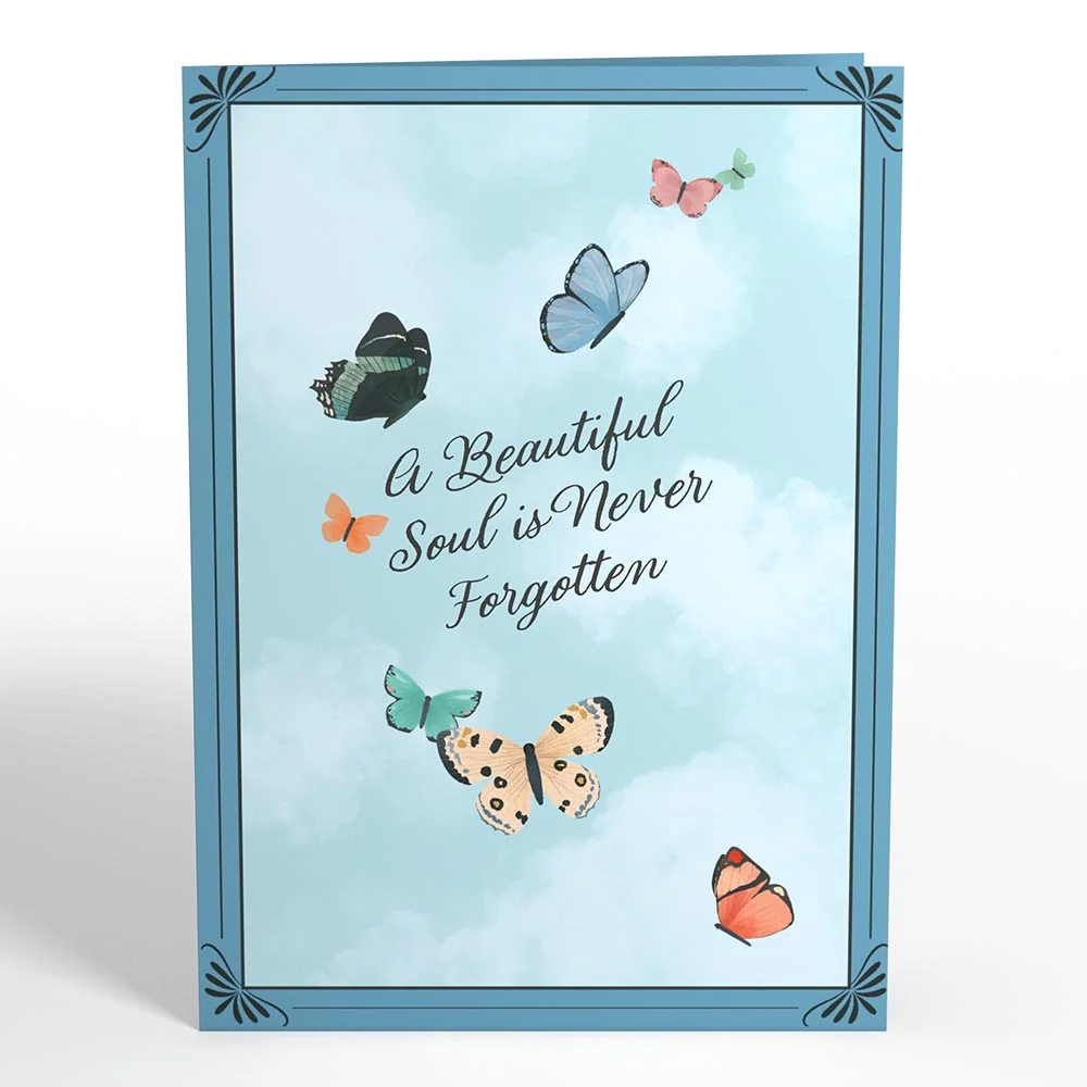 Lovepop Celebration of Life Sympathy Butterflies Pop-Up Card - Image 5