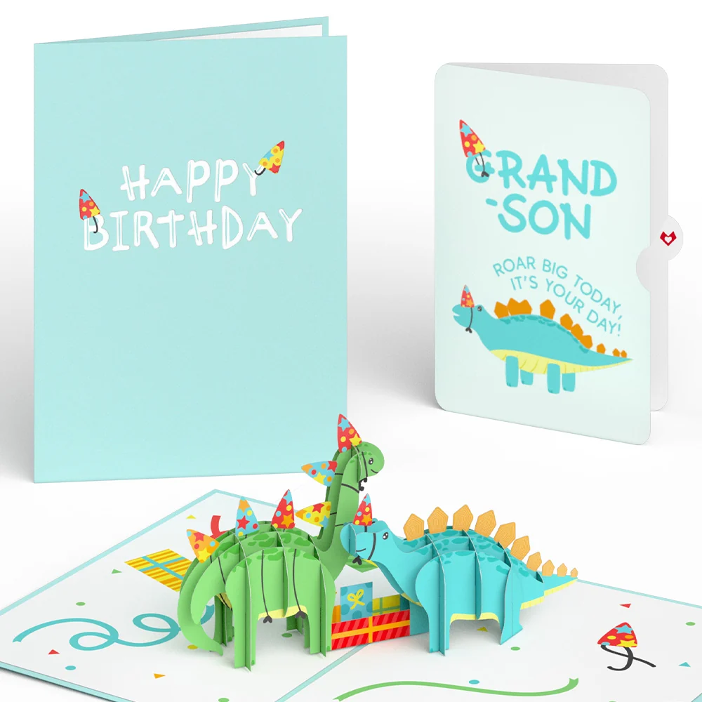 Lovepop Dinosaurs Birthday Pop-Up Card and Sentiment Set for Grandson