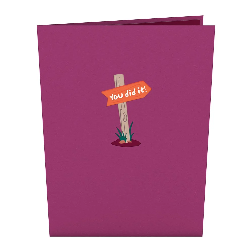 Lovepop You Did It Mountains Pop-Up Card - Image 4