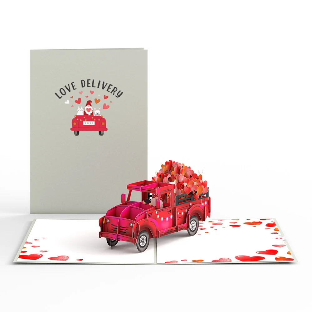 Lovepop Love Delivery Truck Pop-Up Card Plate - Image 4