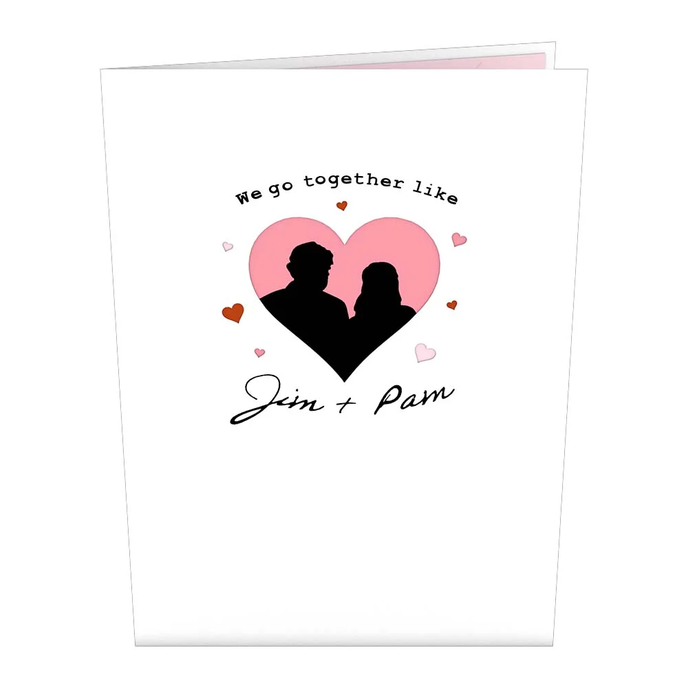 Lovepop The Office We Go Together Like Jim and Pam Pop-Up Card - Image 4