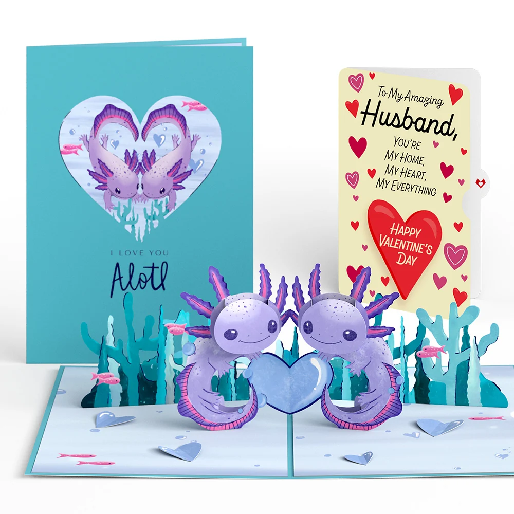 Lovepop Love You A-Lotl Valentine Pop-Up Card and Sentiment Set for Husband