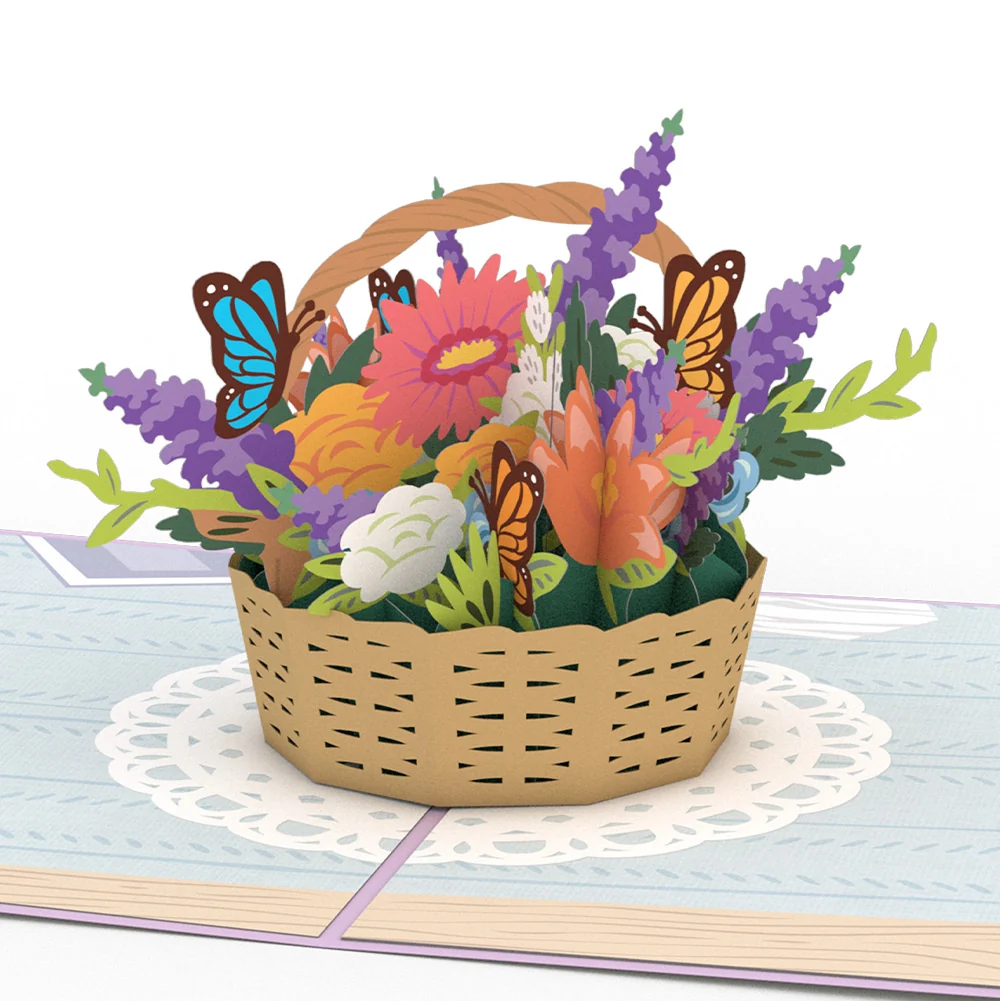 Lovepop Flower Basket Mother’s Day Pop-Up Card and Sentiment Set for Mom - Image 3