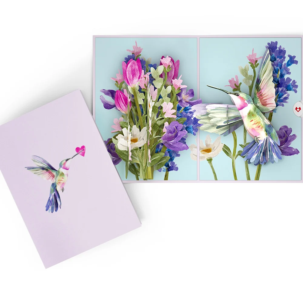 Lovepop Love in Bloom Hummingbird Pop-Up Card