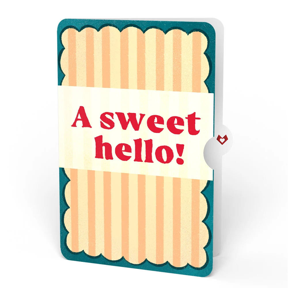 Lovepop Fresh-Picked Cherries Thinking of You Pop-Up Card and Sentiment Set Cream - Image 4