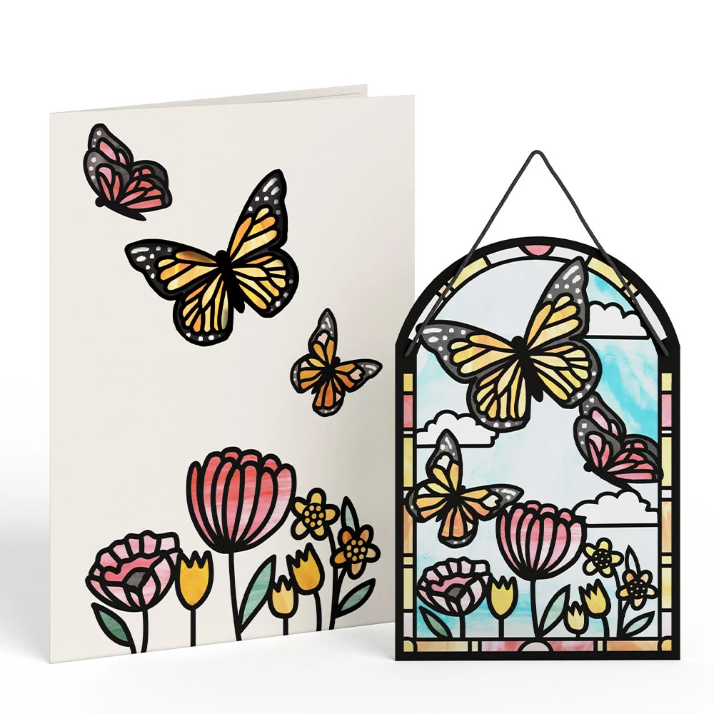 Lovepop Butterfiles Suncatcher Card - Image 2