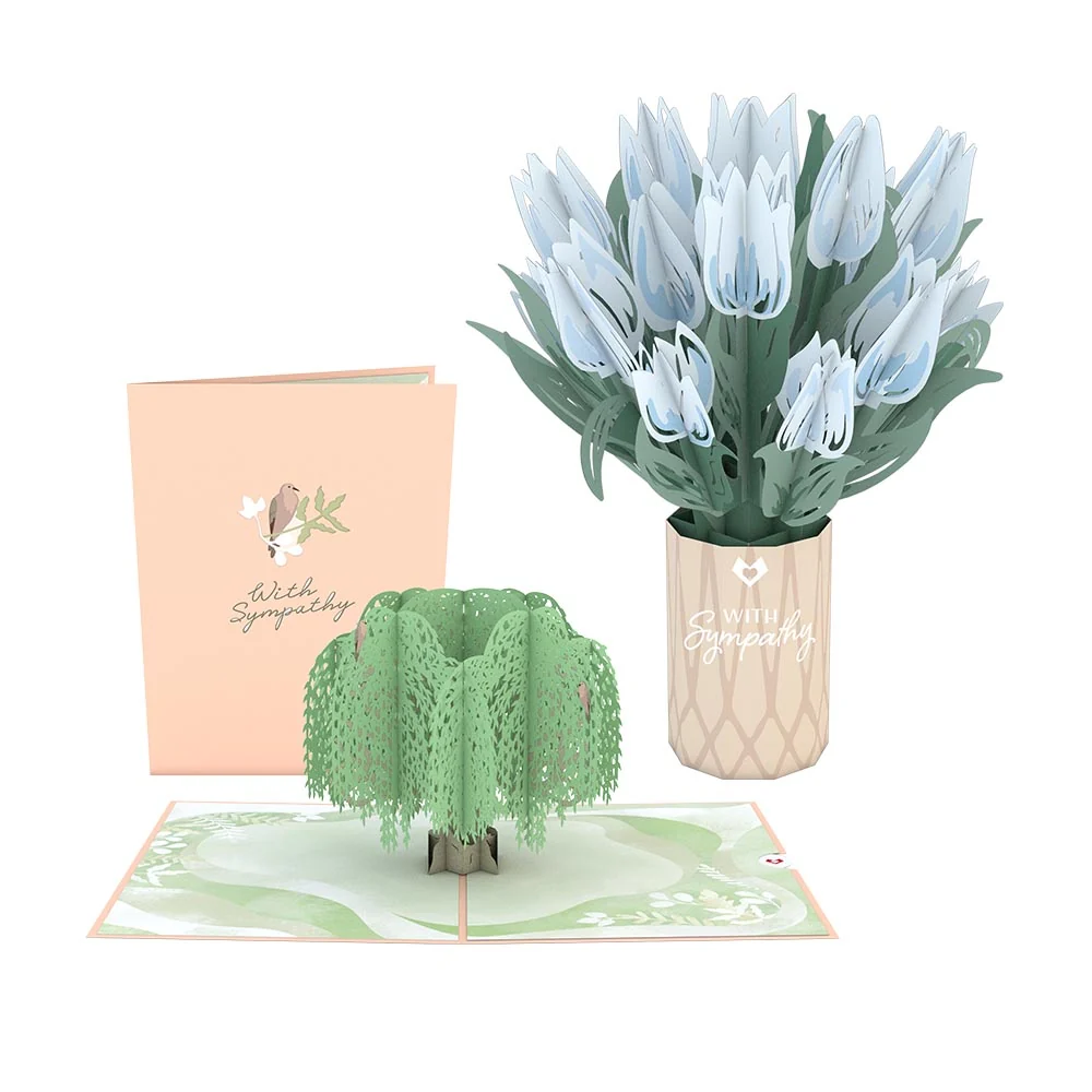 Lovepop Sympathy Tree and Tulips Bundle