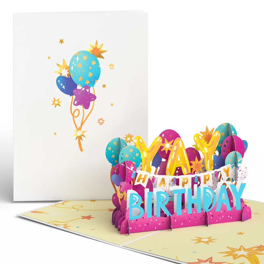 Lovepop Birthday Celebration Pop-Up Card Candle