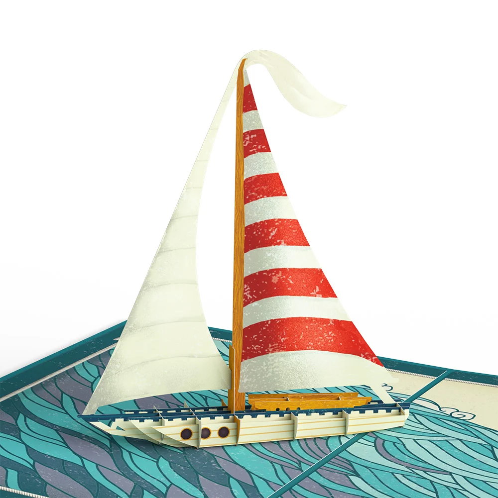 Lovepop Sailboat on the Horizon Valentine Pop-Up Card and Start of Our Journey Sentiment Set - Image 3