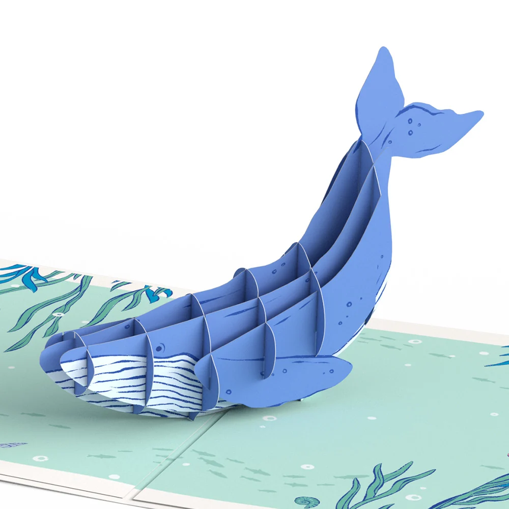 Lovepop Whale Beneath the Waves Thinking of You Pop-Up Card and Sentiment Set - Image 3