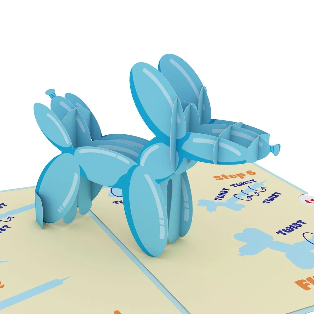 Lovepop Birthday Balloon Animal Pop-Up Card and Sentiment Set - Image 3