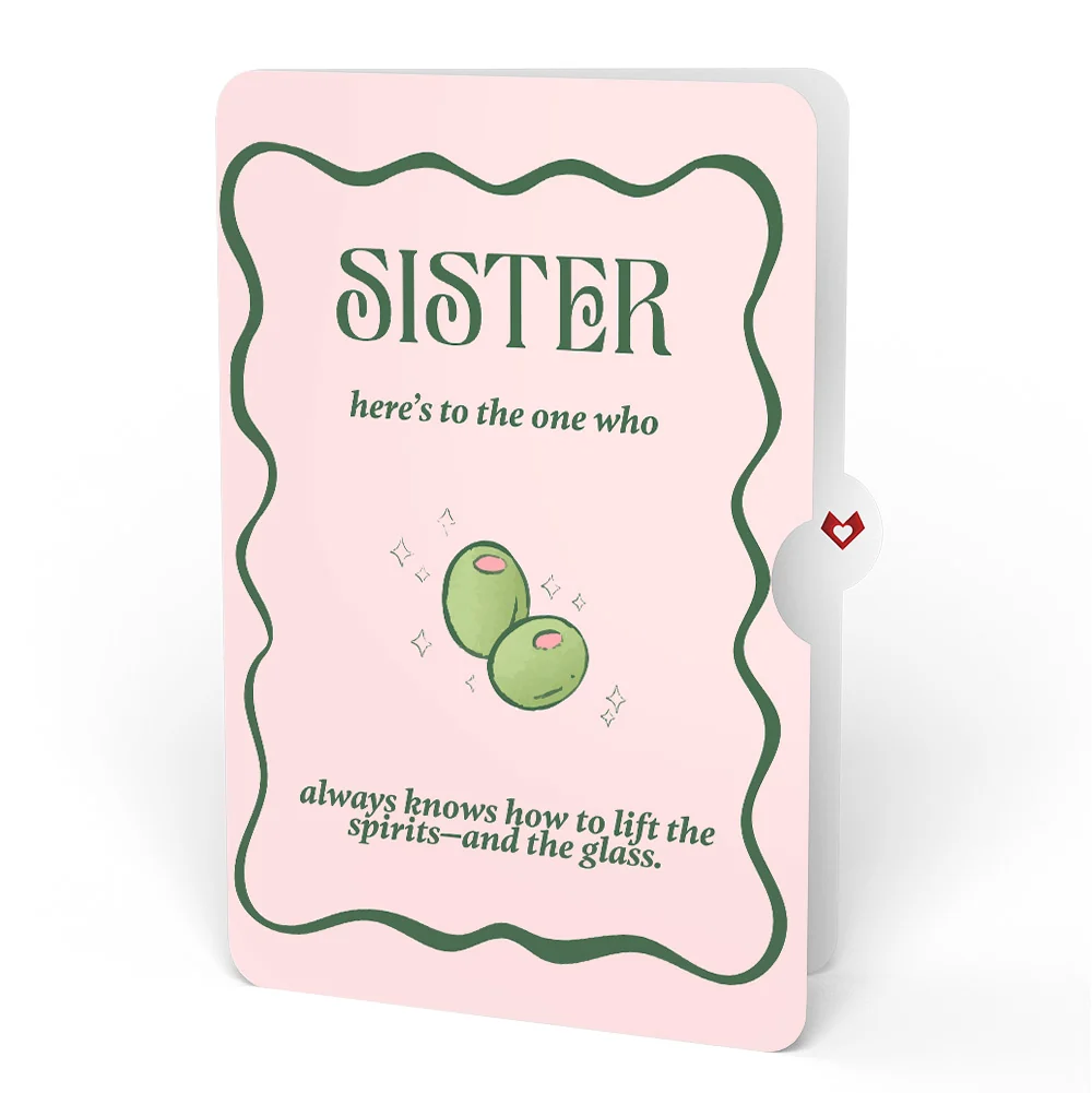 Lovepop Just a Tini Bit Older Birthday Pop-Up Card and Sentiment Set for Sister Glass - Image 4