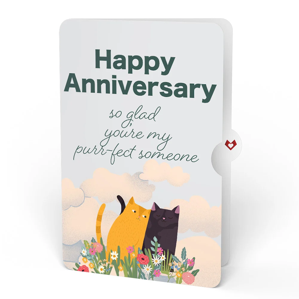 Lovepop Feline Fancy Anniversary Glitter Bouquet and Sentiment Set Vase - Image 4