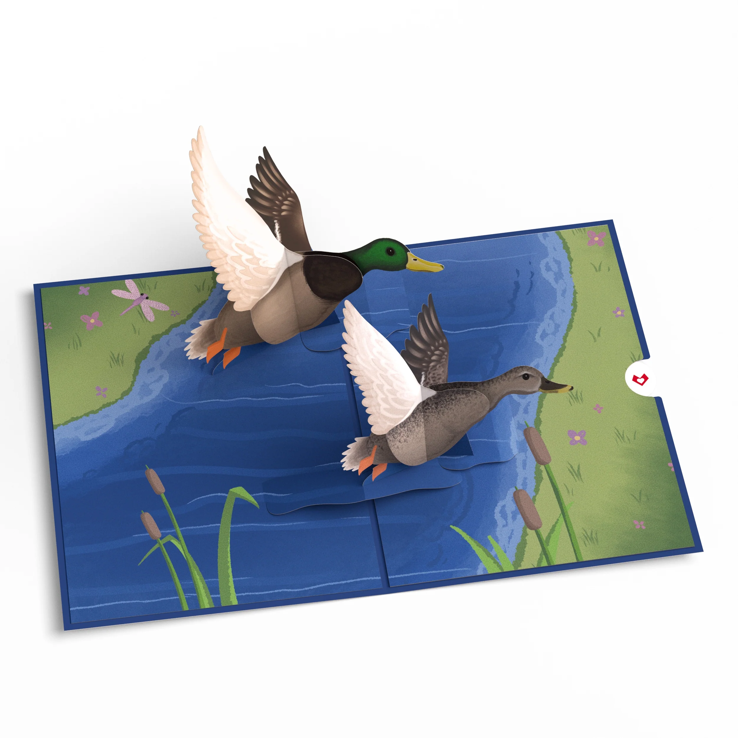 Lovepop Pondside Mallard Ducks Father's Day Pop-Up Card and Sentiment Set for Dad - Image 3