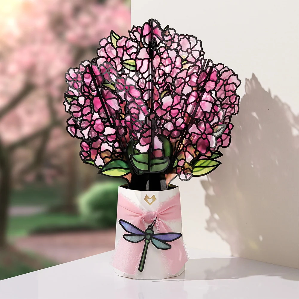 Lovepop Sun-dappled Cherry Blossom Suncatcher Bouquet Vase