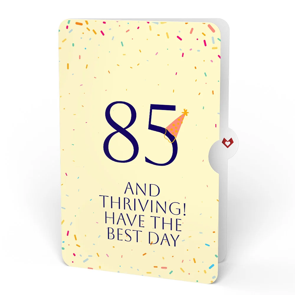 Lovepop Wishing You a Happy 85th Birthday Music and Lights Pop-Up Card and Party Hat Sentiment Set - Image 4