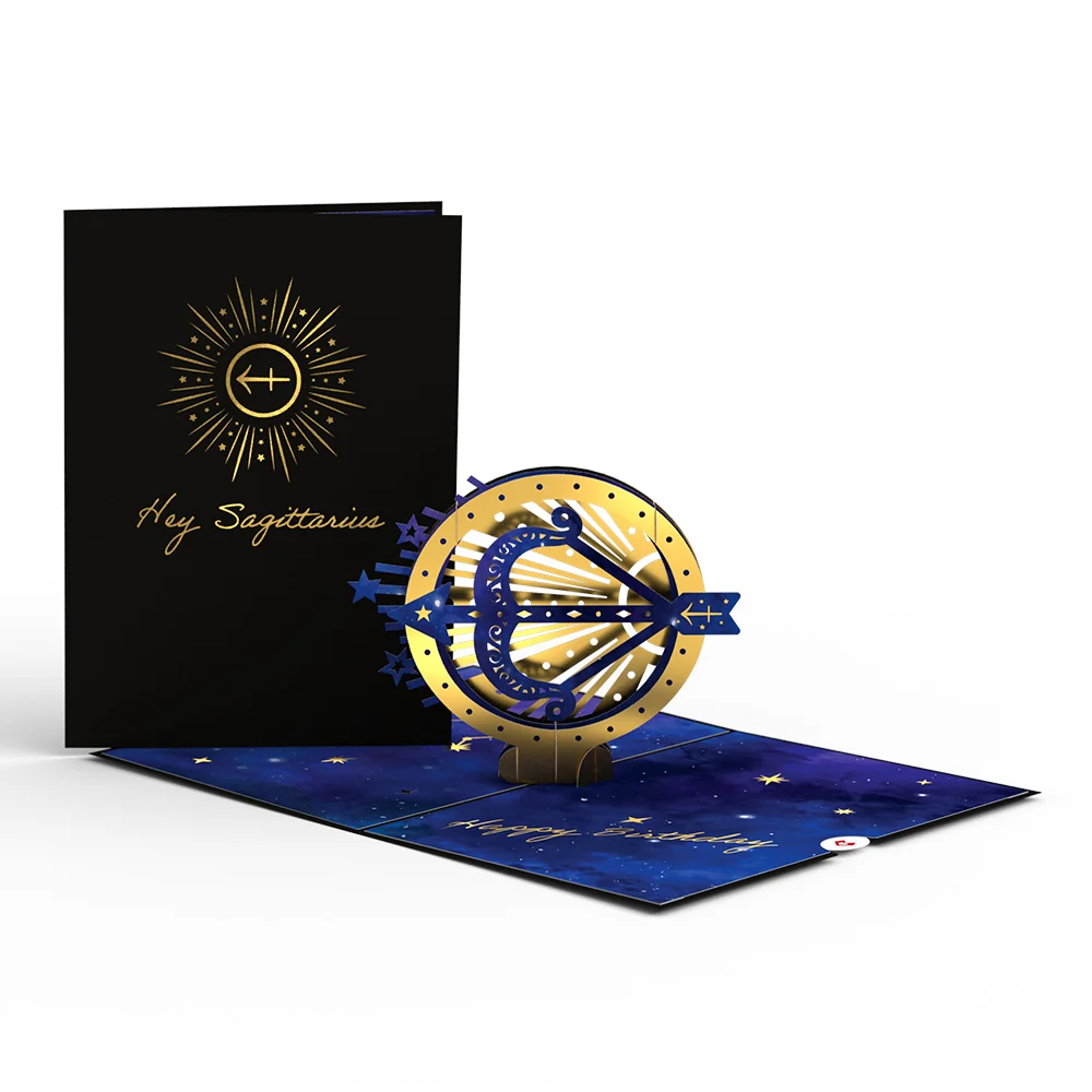 Lovepop Sagittarius Zodiac Birthday Pop-Up Card