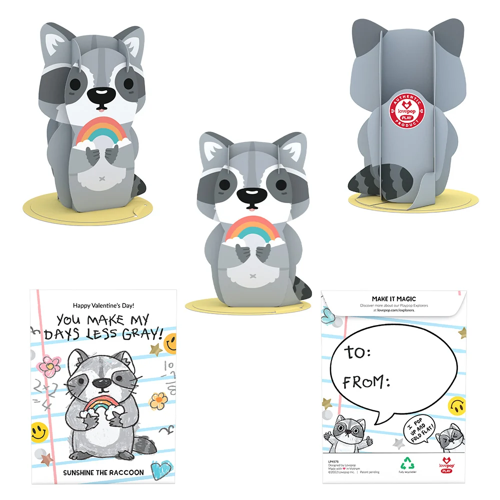Lovepop Playpop Explorers: Assorted Valentine's for Kids 8-Pack - Image 12