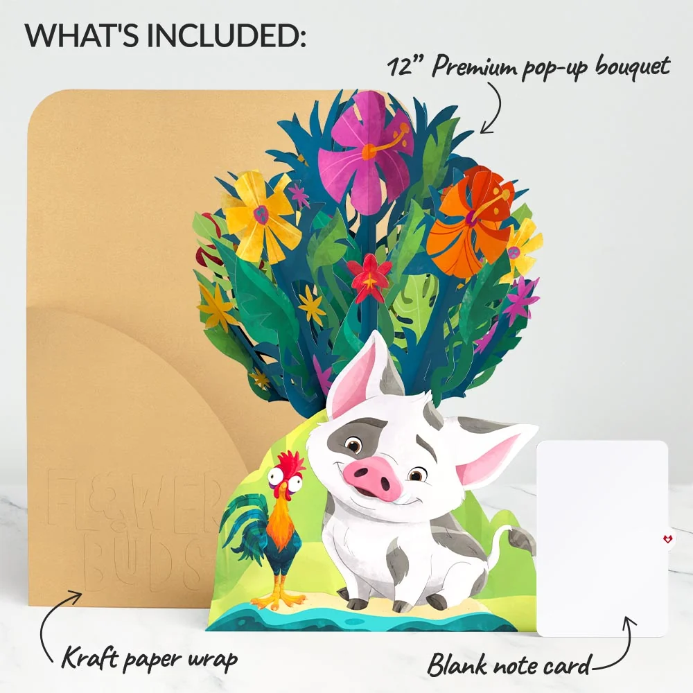 Lovepop Disney’s Moana 2 Flower Buds Bouquet - Image 6