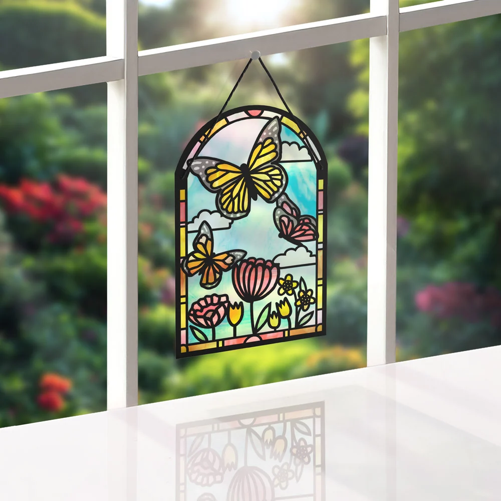 Lovepop Butterfiles Suncatcher Card