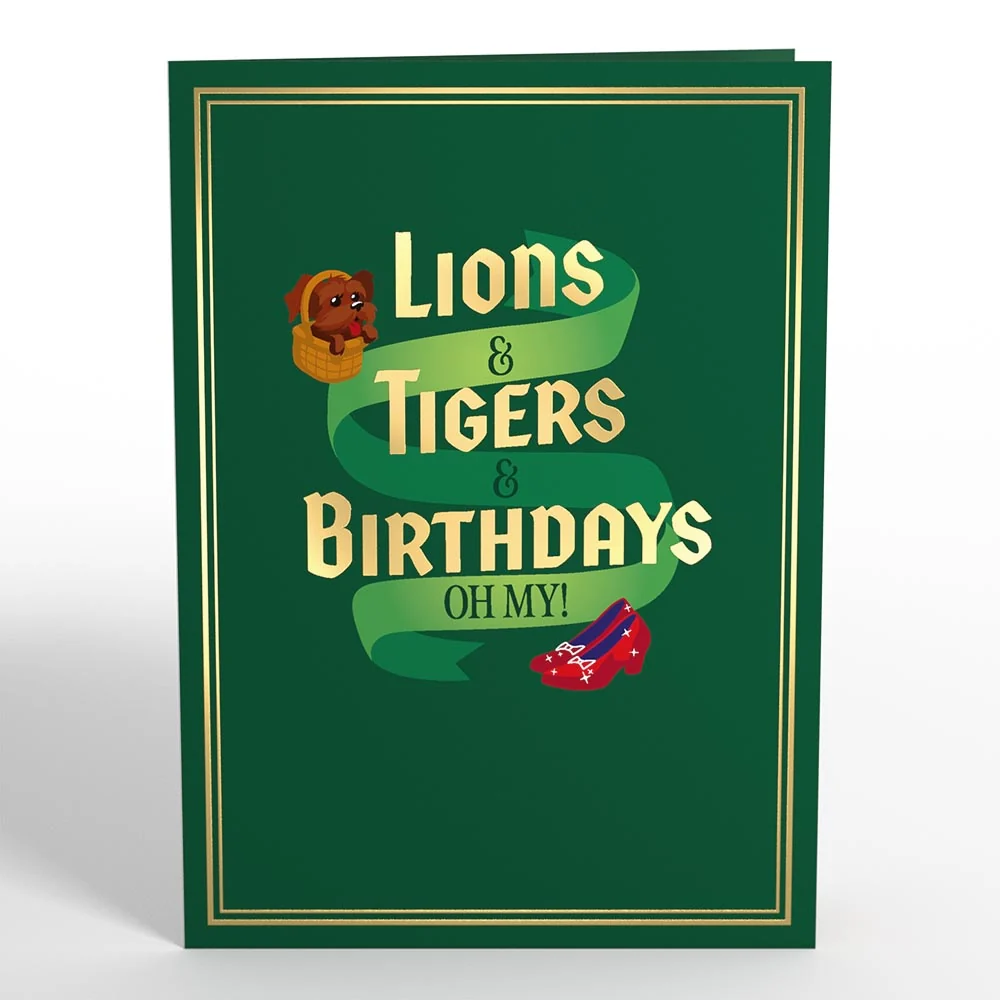 Lovepop The Wizard of Oz Lions & Tigers & Birthdays Pop-Up Card - Image 5
