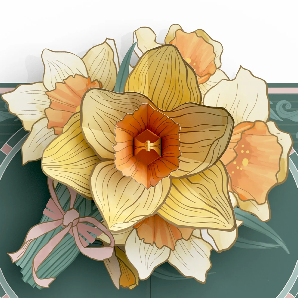 Lovepop Daffodils in Bloom Birthday Pop-Up Card and Sentiment Set - Image 3