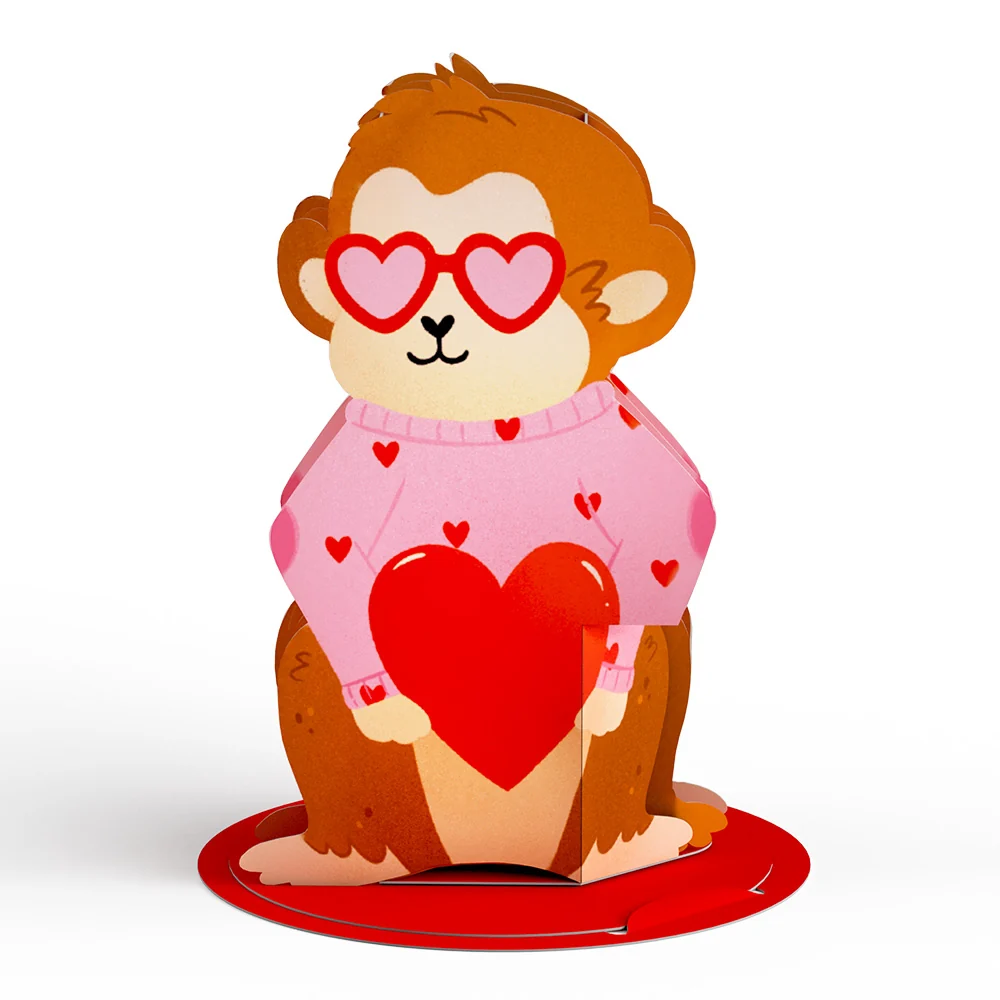 Lovepop Valentine’s Day Safari Assorted Cards Kids Classroom 24-Pack - Image 7