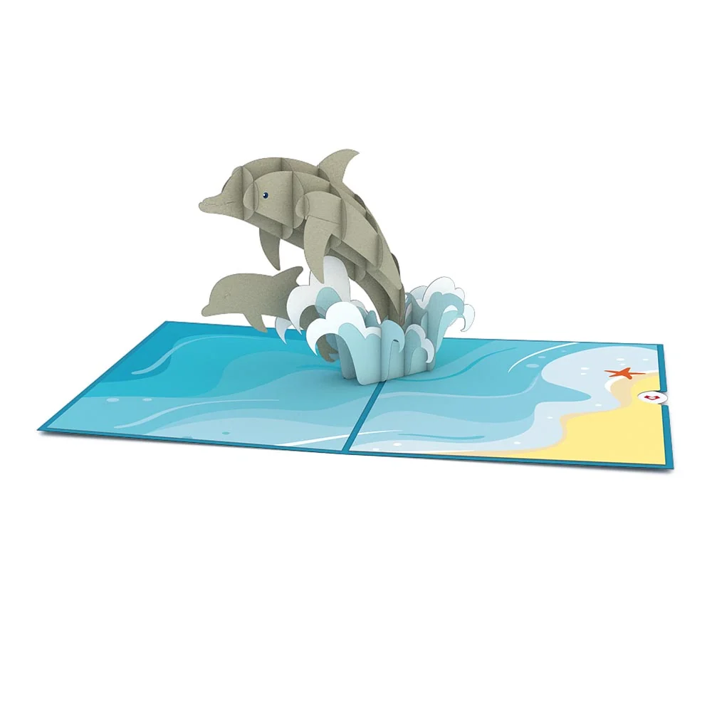 Lovepop Dolphins Pop-Up Card - Image 3