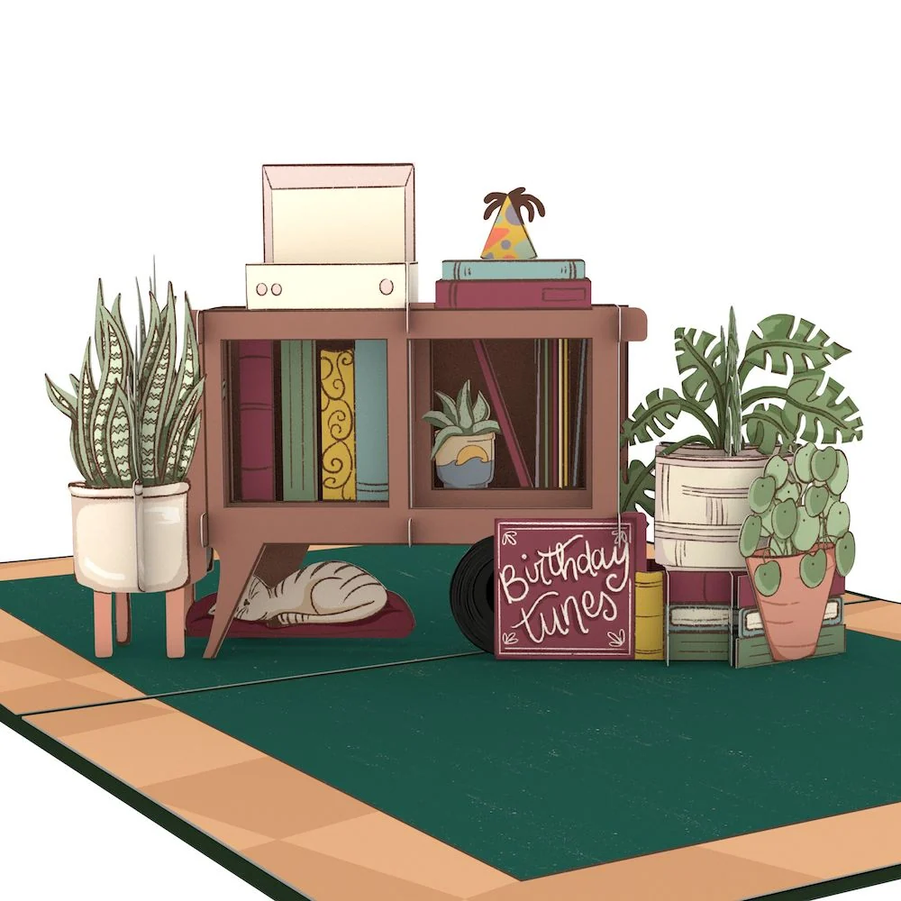 Lovepop 70th Birthday Houseplants Pop-Up Card and Sentiment Set - Image 3