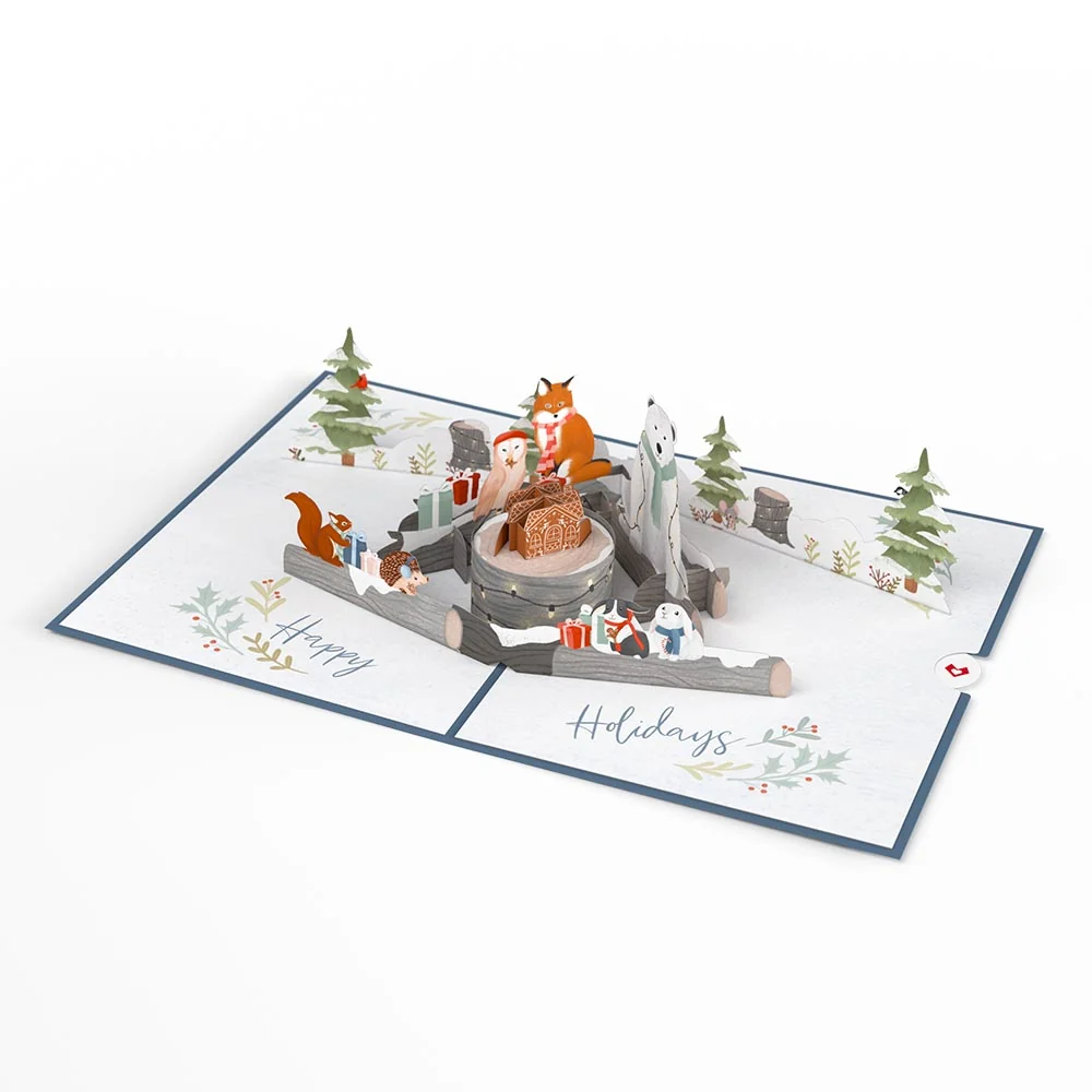 Lovepop Holiday Woodland Animals Pop-Up Card - Image 5