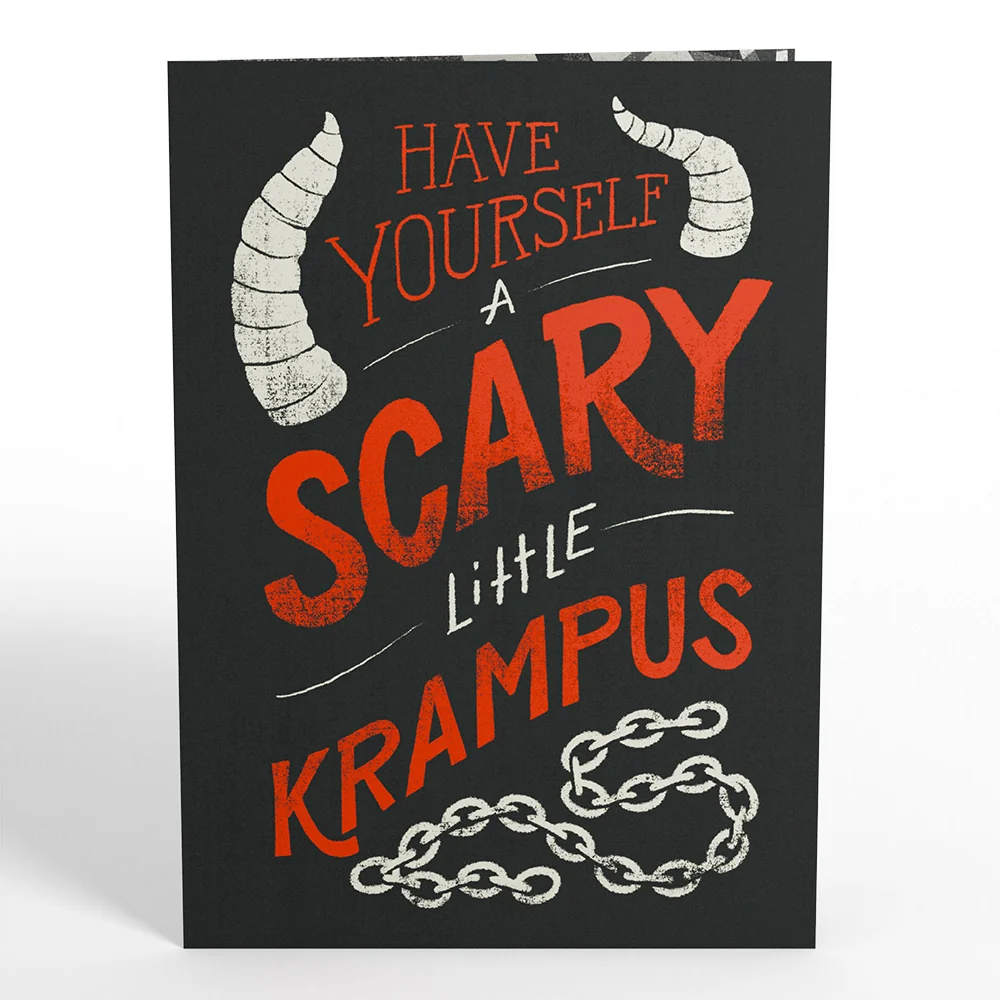 Lovepop Scary Little Krampus Christmas Pop-Up Card - Image 4