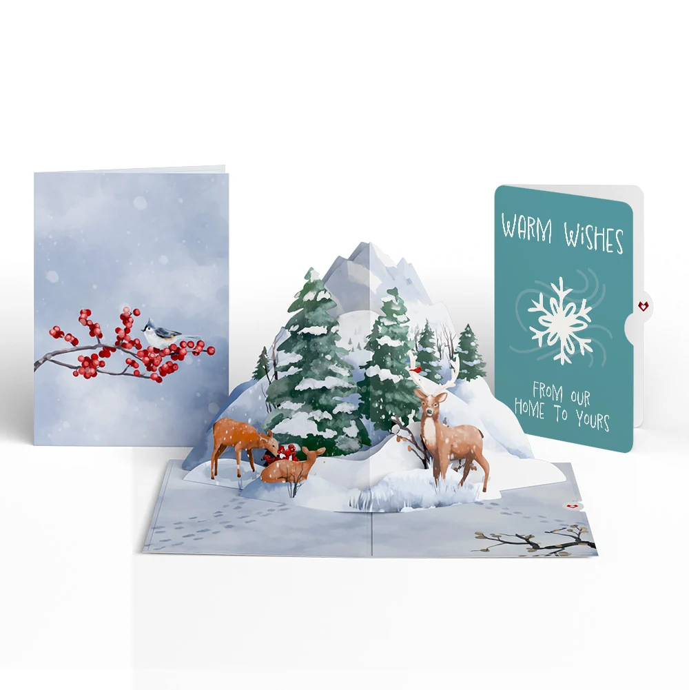 Lovepop Snowfall's Hush Holiday Pop-Up Card and Sentiment Set