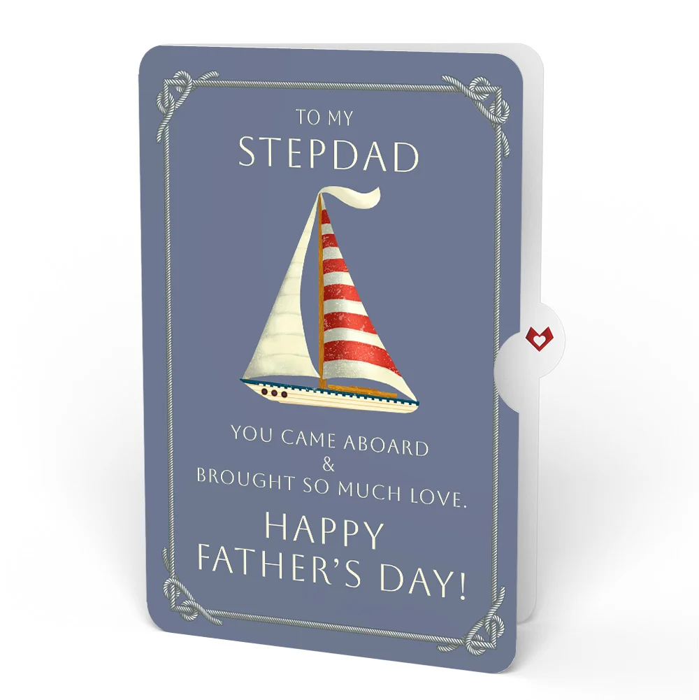 Lovepop Sailboat on the Horizon Father's Day Pop-Up Card and Sentiment Set for Stepdad - Image 4