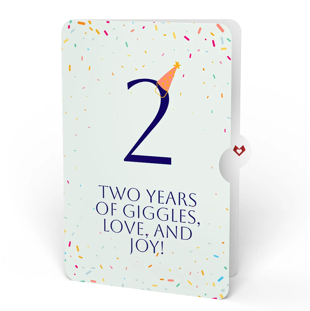 Lovepop Wishing You a Happy 2nd Birthday Music and Lights Pop-Up Card and Party Hat Sentiment Set - Image 4