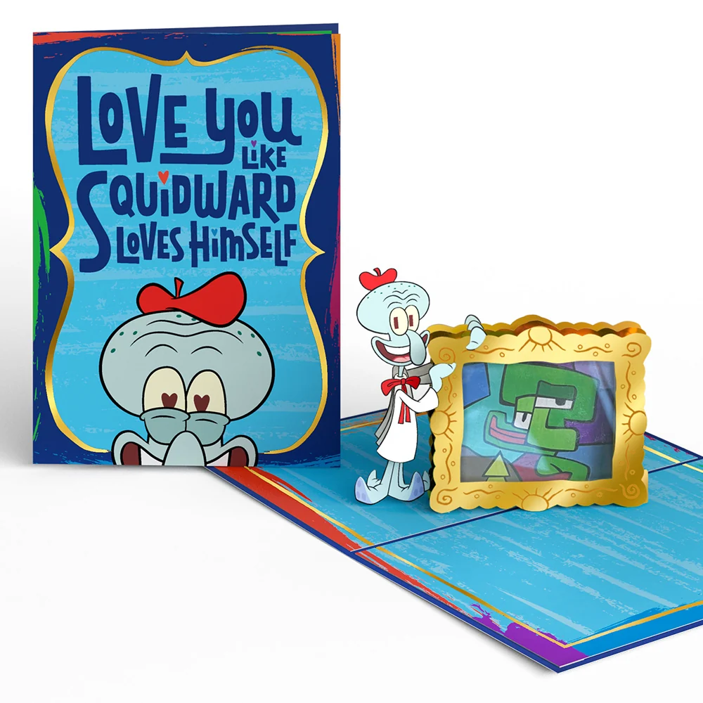 Lovepop SpongeBob SquarePants Love You Like Squidward Pop-Up Card
