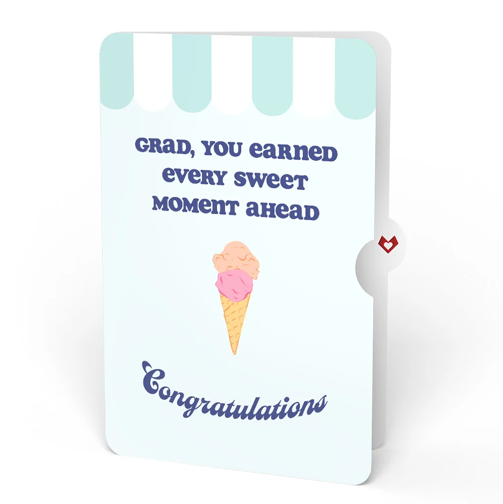 Lovepop Sweet Day Ice Cream Graduation Pop-Up Card and Sentiment Set for Grad - Image 4