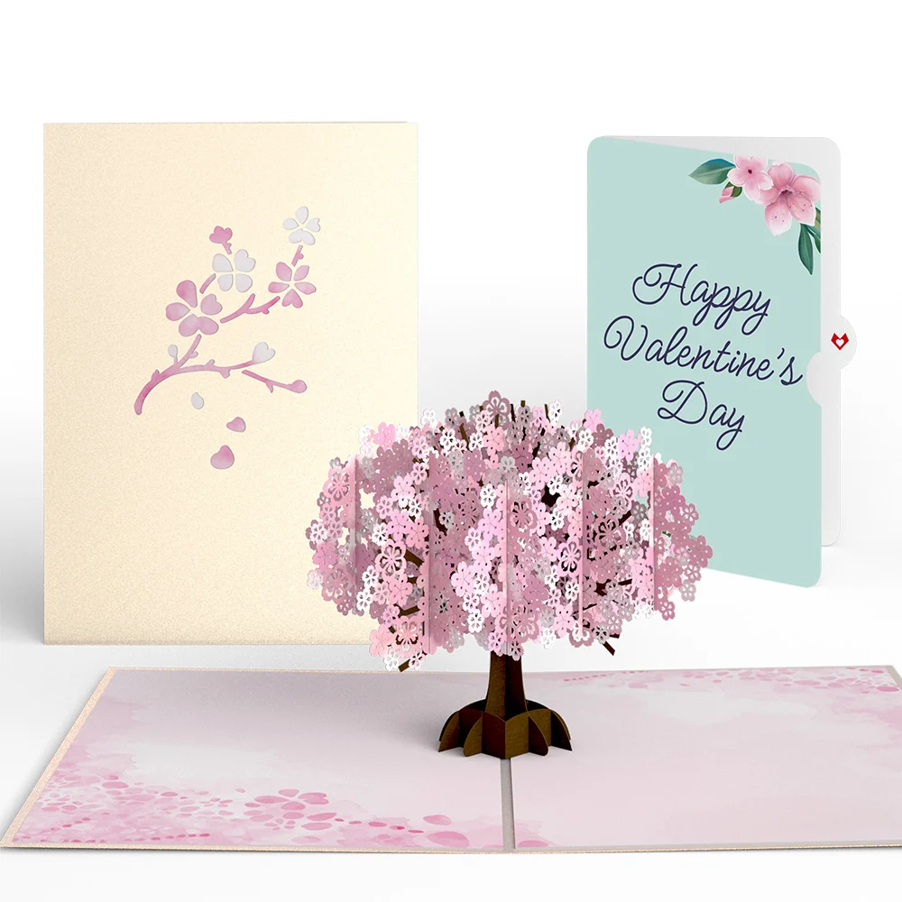 Lovepop Cherry Blossom Valentine Pop-Up Card and Sentiment Set