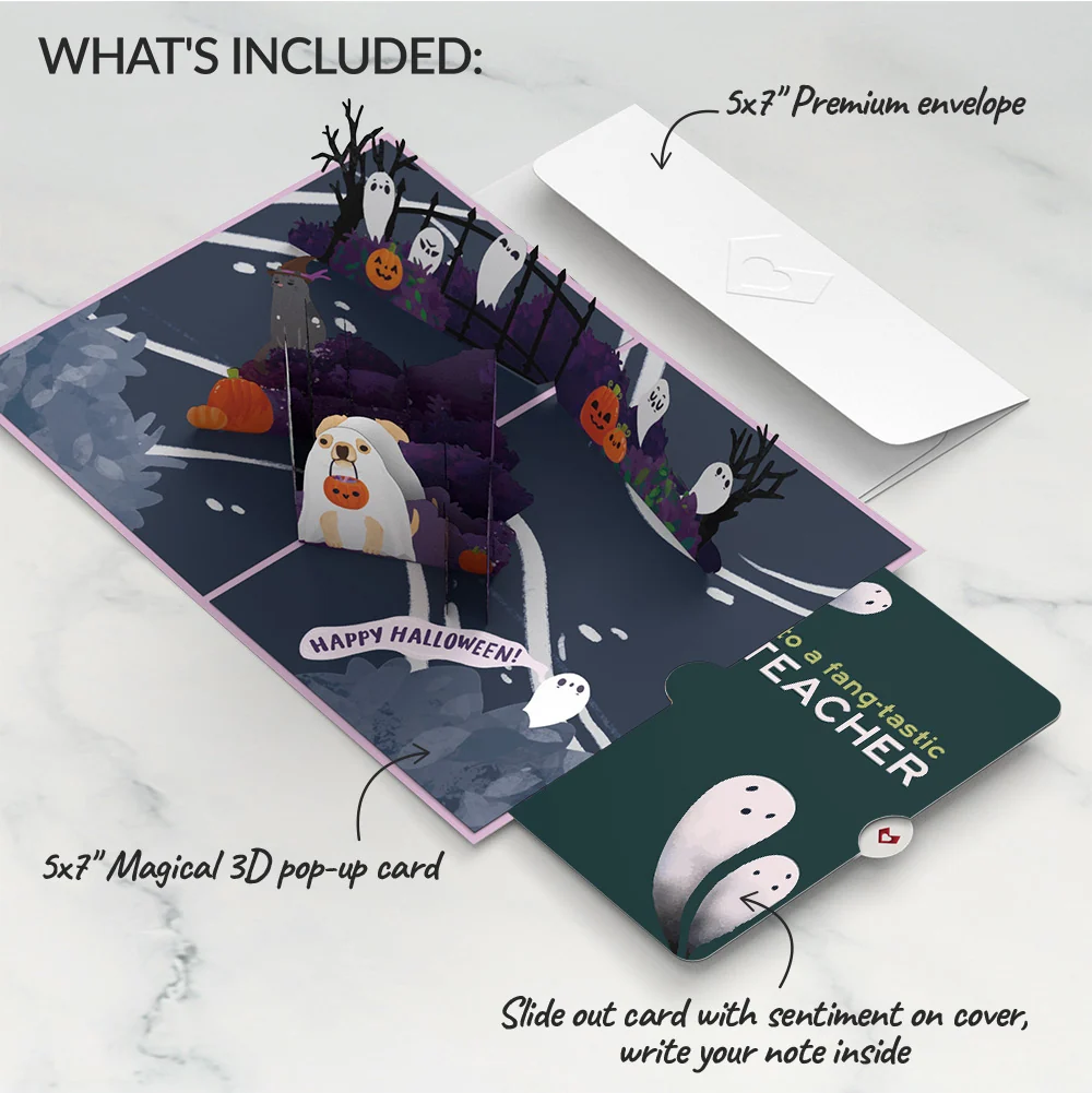 Lovepop 'Oohh, Spooky' Halloween Pop-Up Card and Sentiment Set for Teacher - Image 2