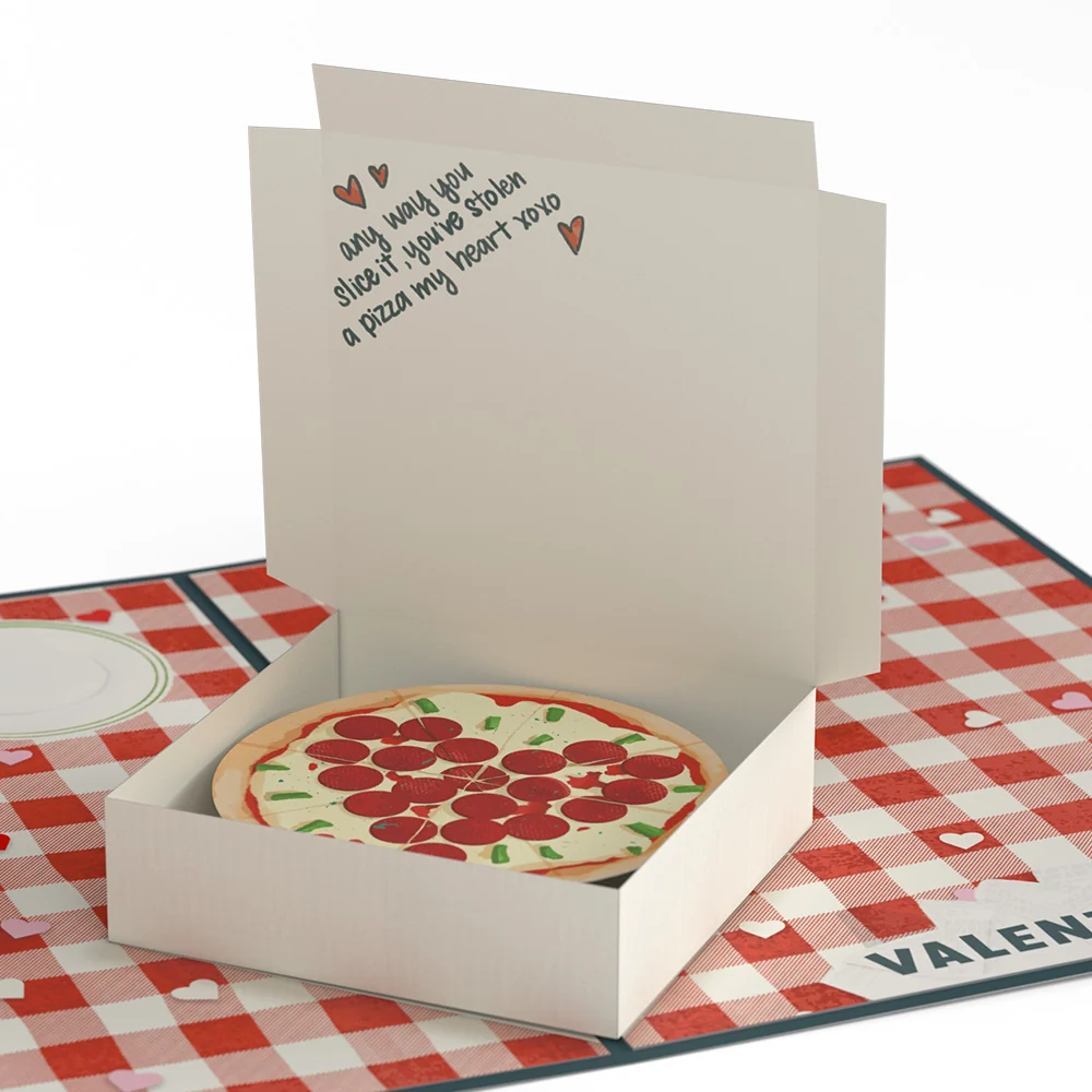 Lovepop Pizza Valentine Pop-Up Card - Image 2