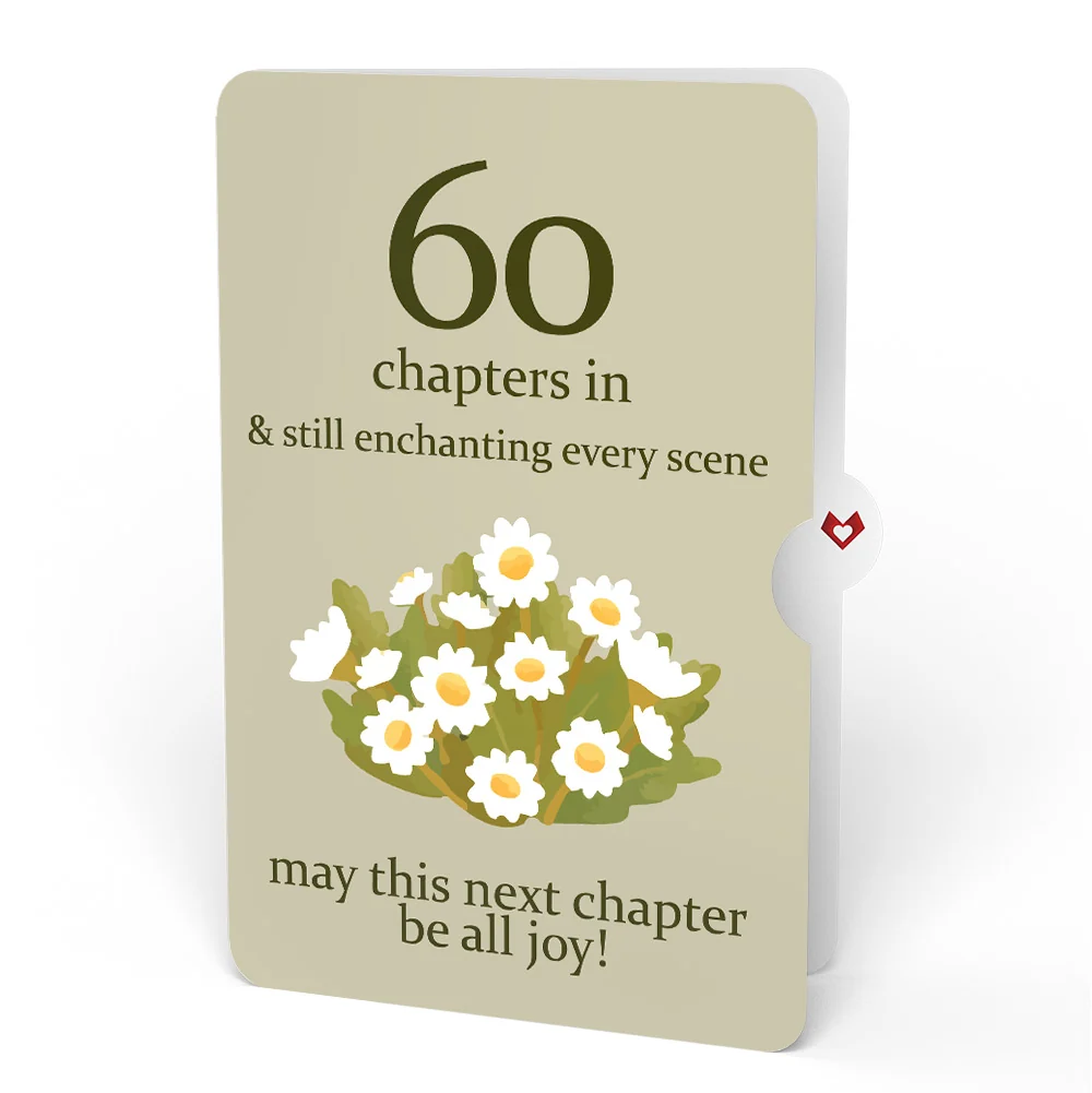 Lovepop Cheers to a New Chapter 60th Birthday Pop-Up Card and Sentiment Set Cream - Image 4