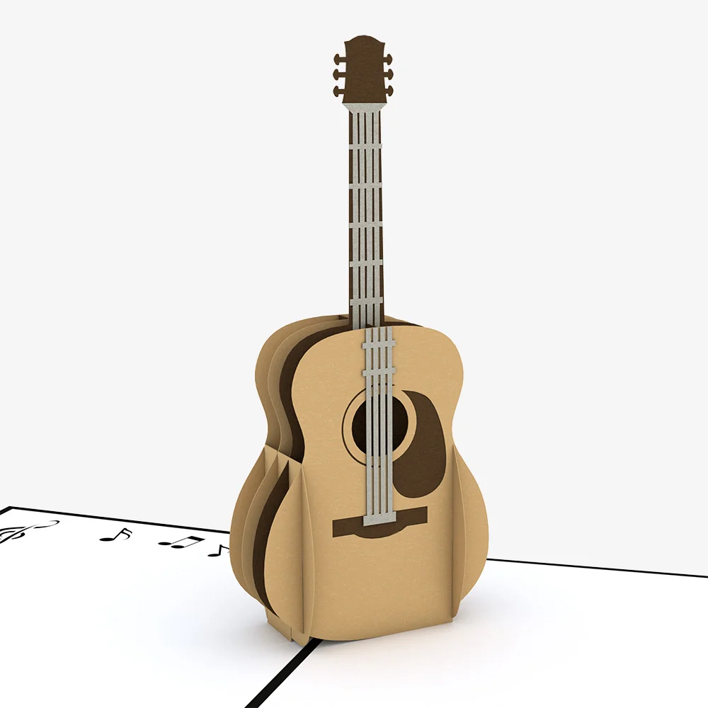 Lovepop Acoustic Guitar Birthday Pop-Up Card and Striking a Chord Sentiment Set - Image 3