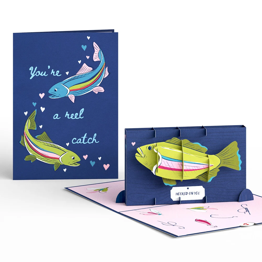 Lovepop You’re a Reel Catch Fish Pop-Up Card
