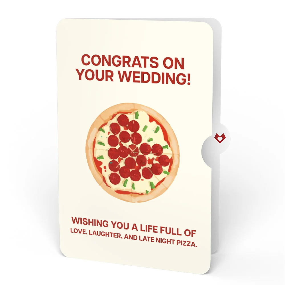 Lovepop Pizza Love Wedding Pop-Up Card and Sentiment Set - Image 4