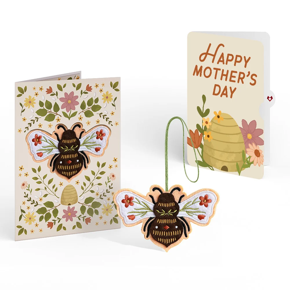 Lovepop Botanical Bee Mother’s Day HeartFelt Charm Card and Sentiment Set