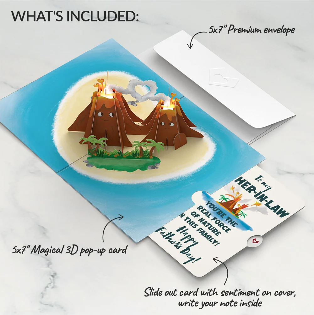 Lovepop I Lava You Father's Day Light-Up Pop-Up Card and Sentiment Set for Father-in-law - Image 2